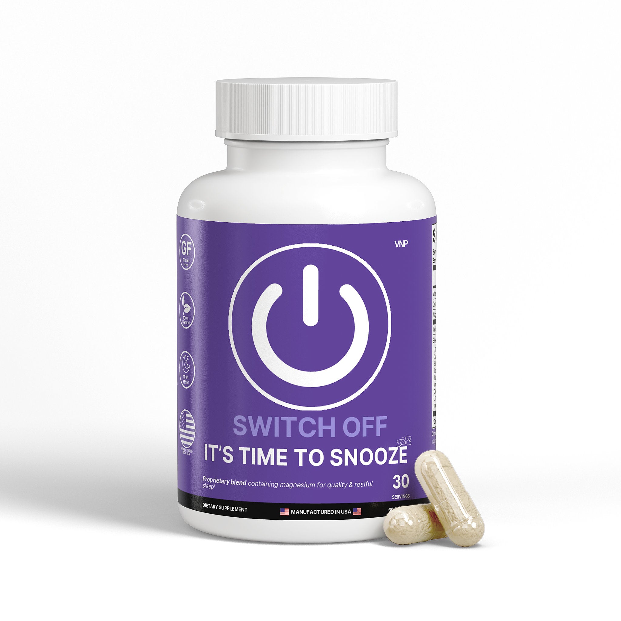 It's Time To SNOOZE with Magnesium - 30 Servings