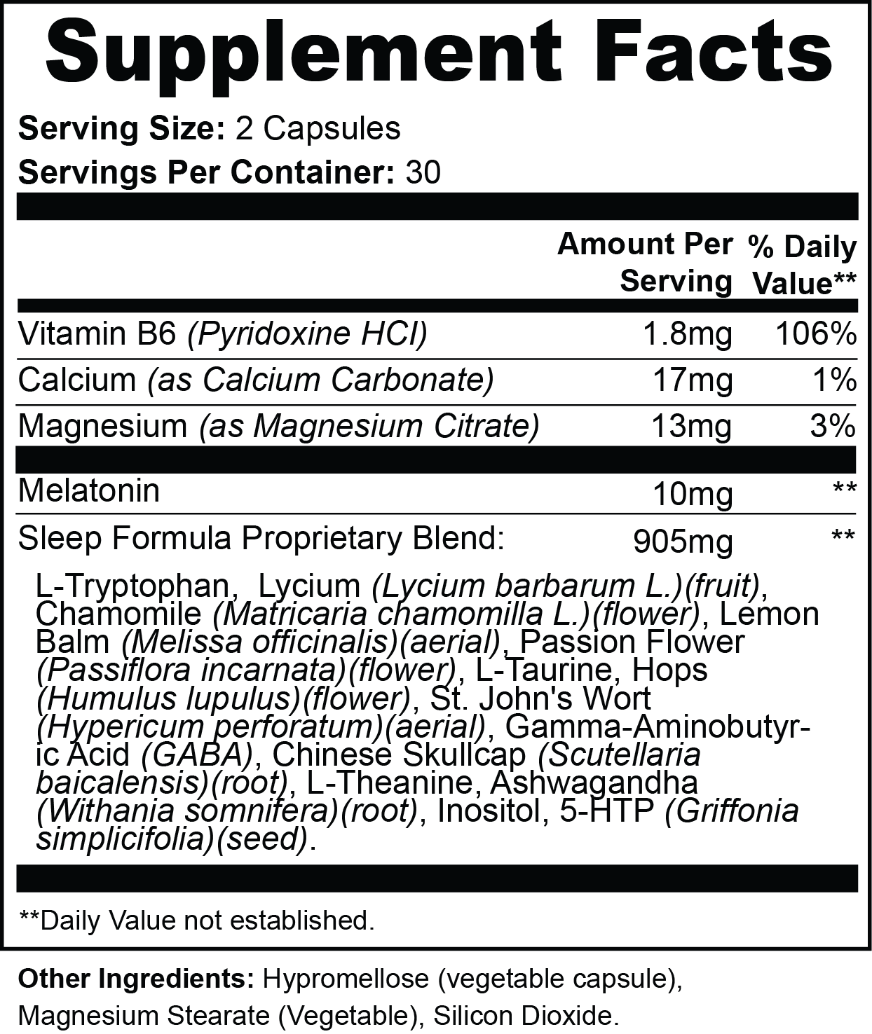 It's Time To SNOOZE with Magnesium - 30 Servings